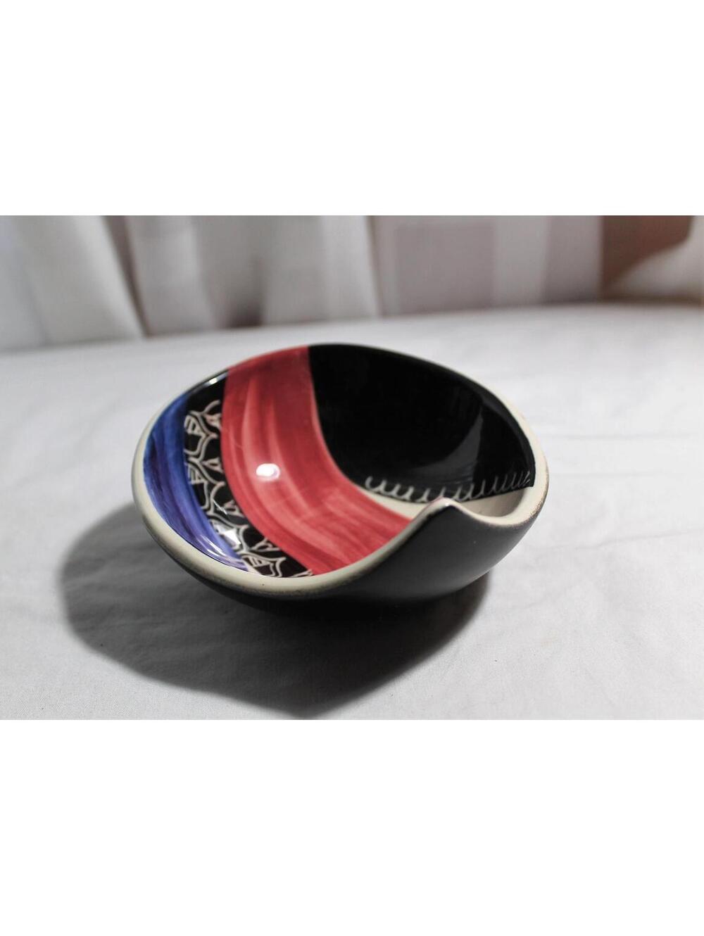 Vintage JIE GANTOFTA Sweden Teardrop Art Bowl #308